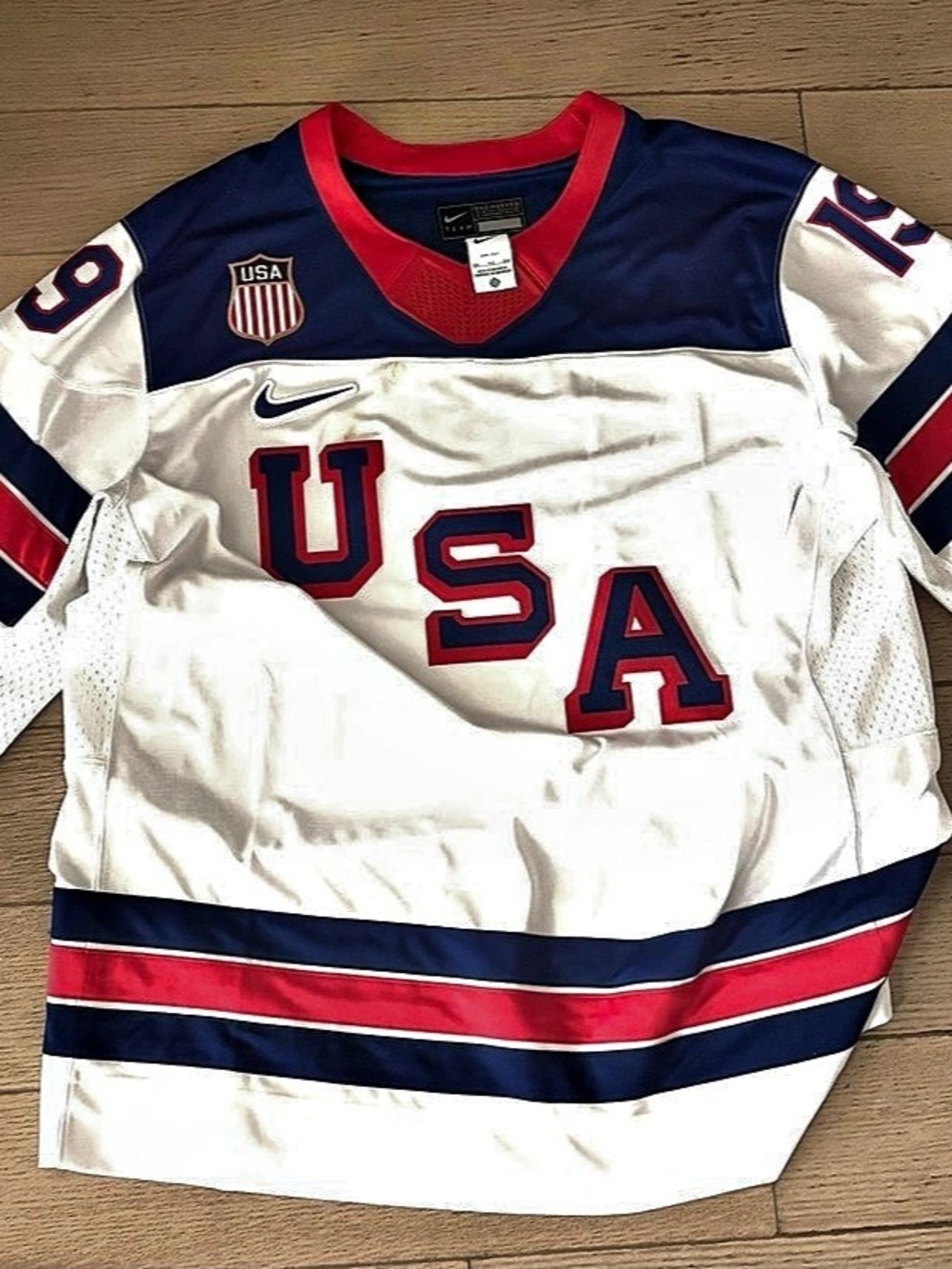 Fanatics USA Tkachuk 19 jersey Men's White & Blue XL NWT